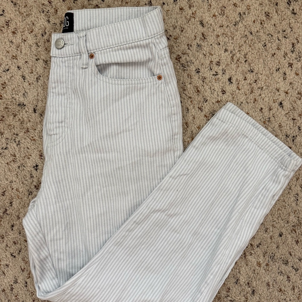 BDG Light Gray Slim Straight Jeans